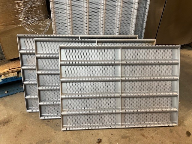 Set of 6 Full Size Aluminum 10 Mold Glazed Sub Sandwich Bread Pans 25.5″ x 18″
