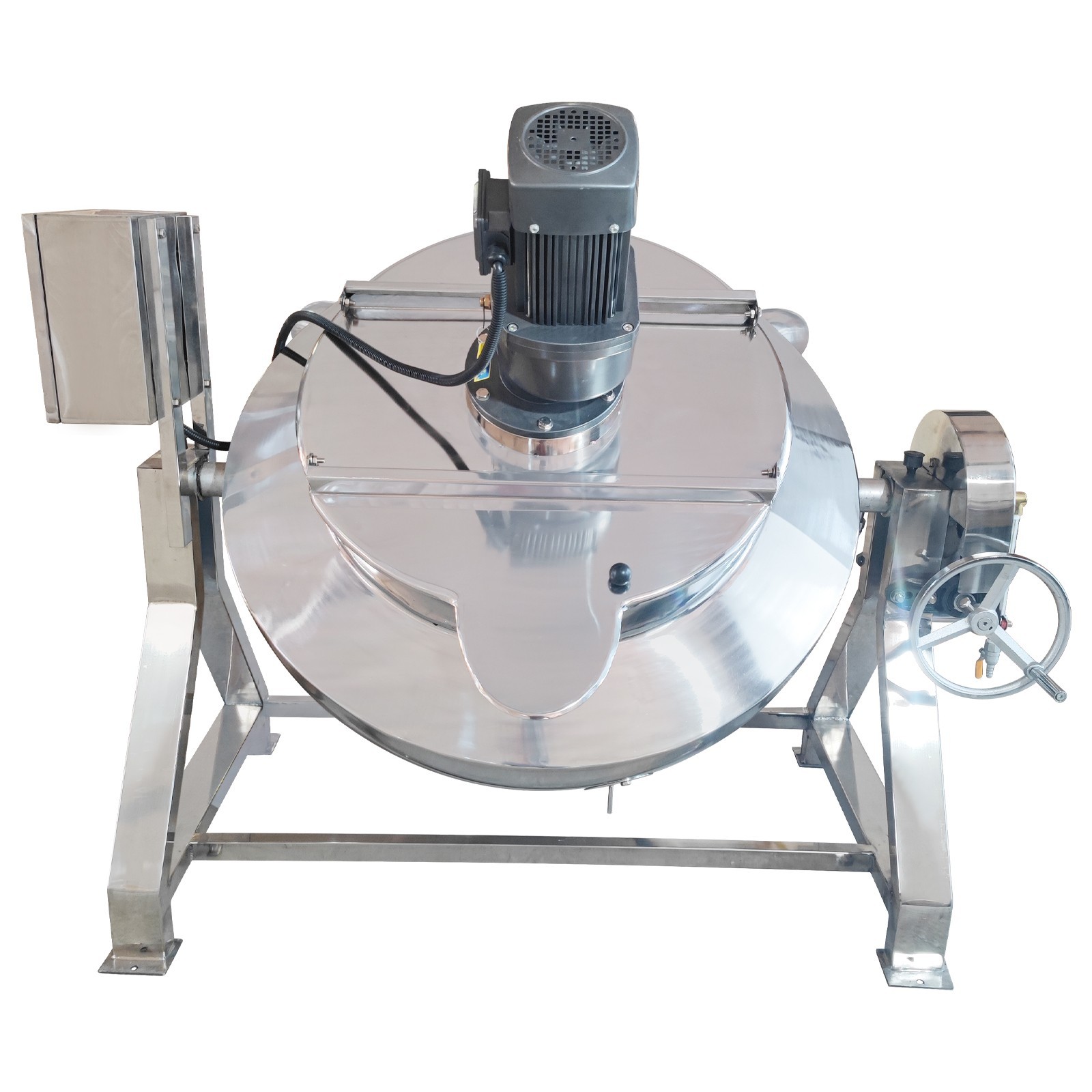 LPG Gas Jacketed Kettle 100L 26.4Gallon 220V Tilting Stirring Heating Pot