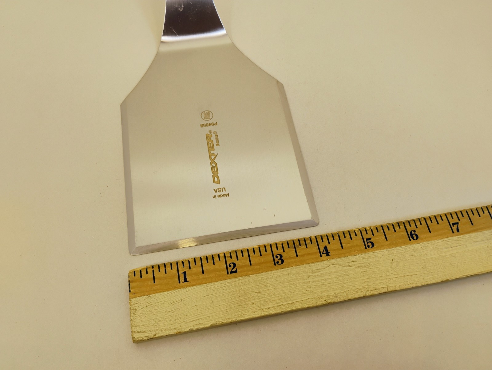 Dexter USA P94858H White Handle Beveled 5×4 Burger Turner Flipper Factory 2nd
