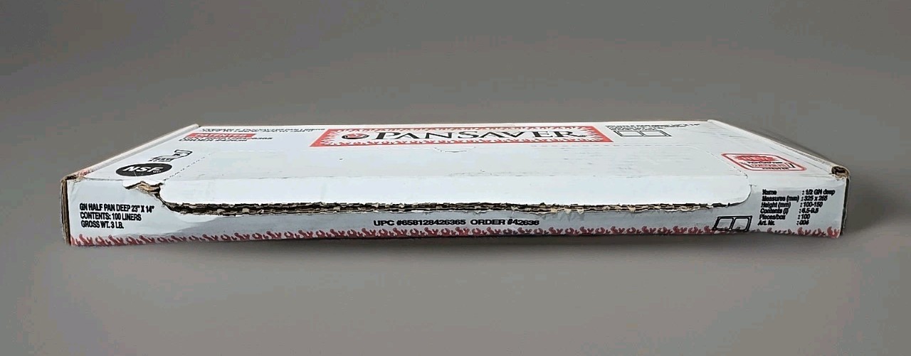 PanSaver Monolyn 1/2 Size Steam Table Pan Liner Clear Plastic – 2 1/2″D 100 Per.