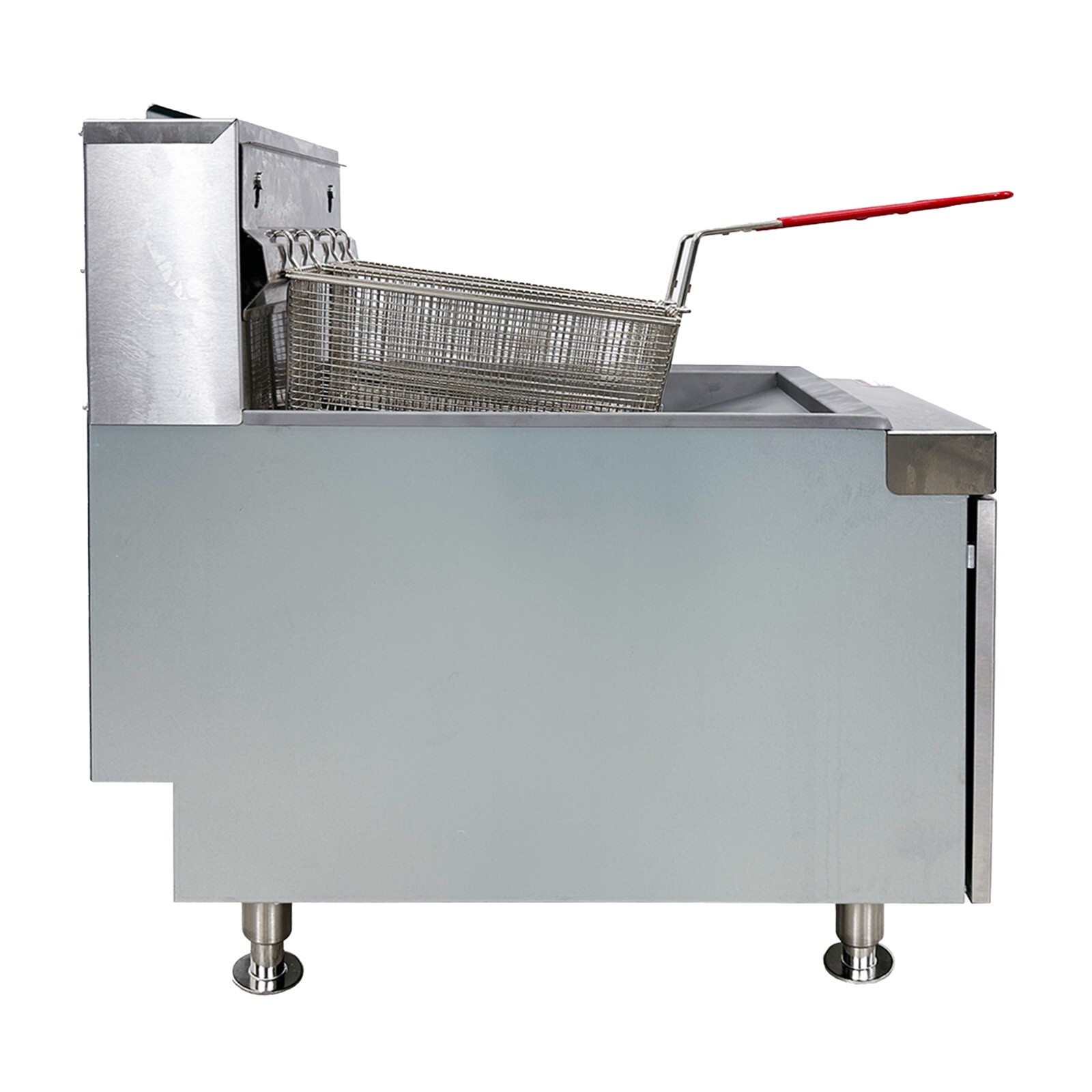 35 lbs Countertop Gas Fryer 2 Baskets 3 Burners