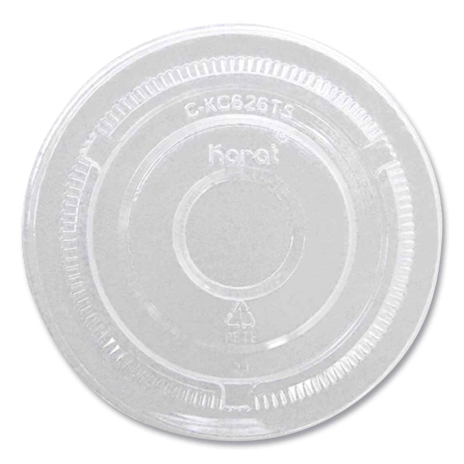 PET Lids, No Hole Flat Lid, 12 oz to 24 oz Cold Cups, Plastic, Clear, 1,000/Cart