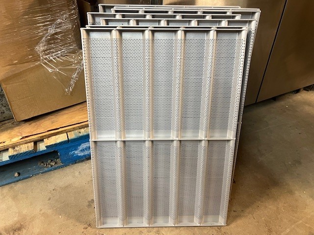 Set of 6 Full Size Aluminum 10 Mold Glazed Sub Sandwich Bread Pans 25.5″ x 18″