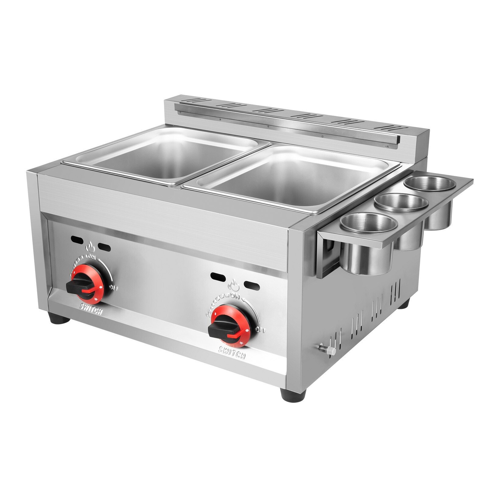 12L Commercial Countertop Gas Fryer Liquefied Petroleum Gas Fryer Cooker