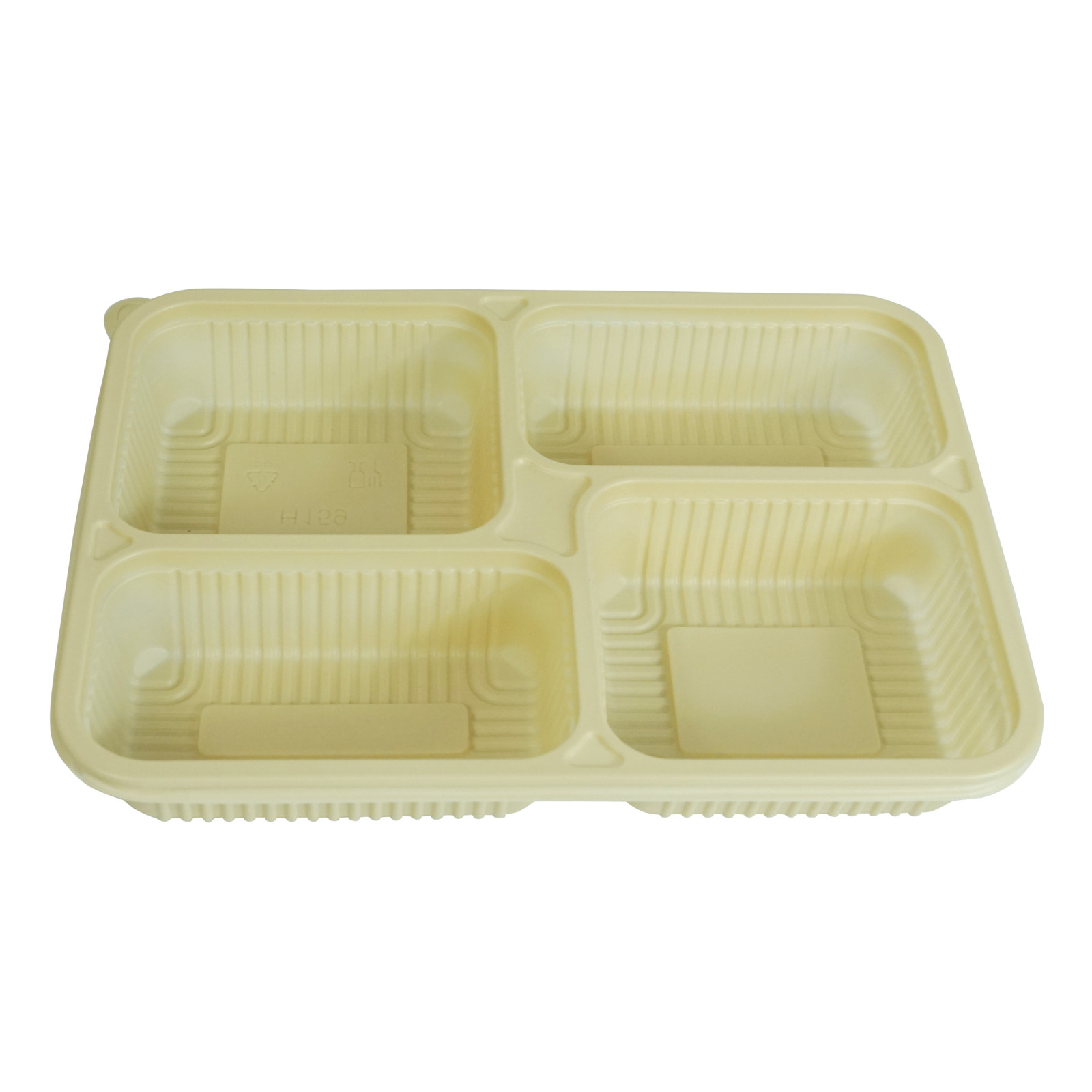 Eco Bento Box 4 Compartment PP Food Container w/Lid 9.2″x6.7″ BPA Free