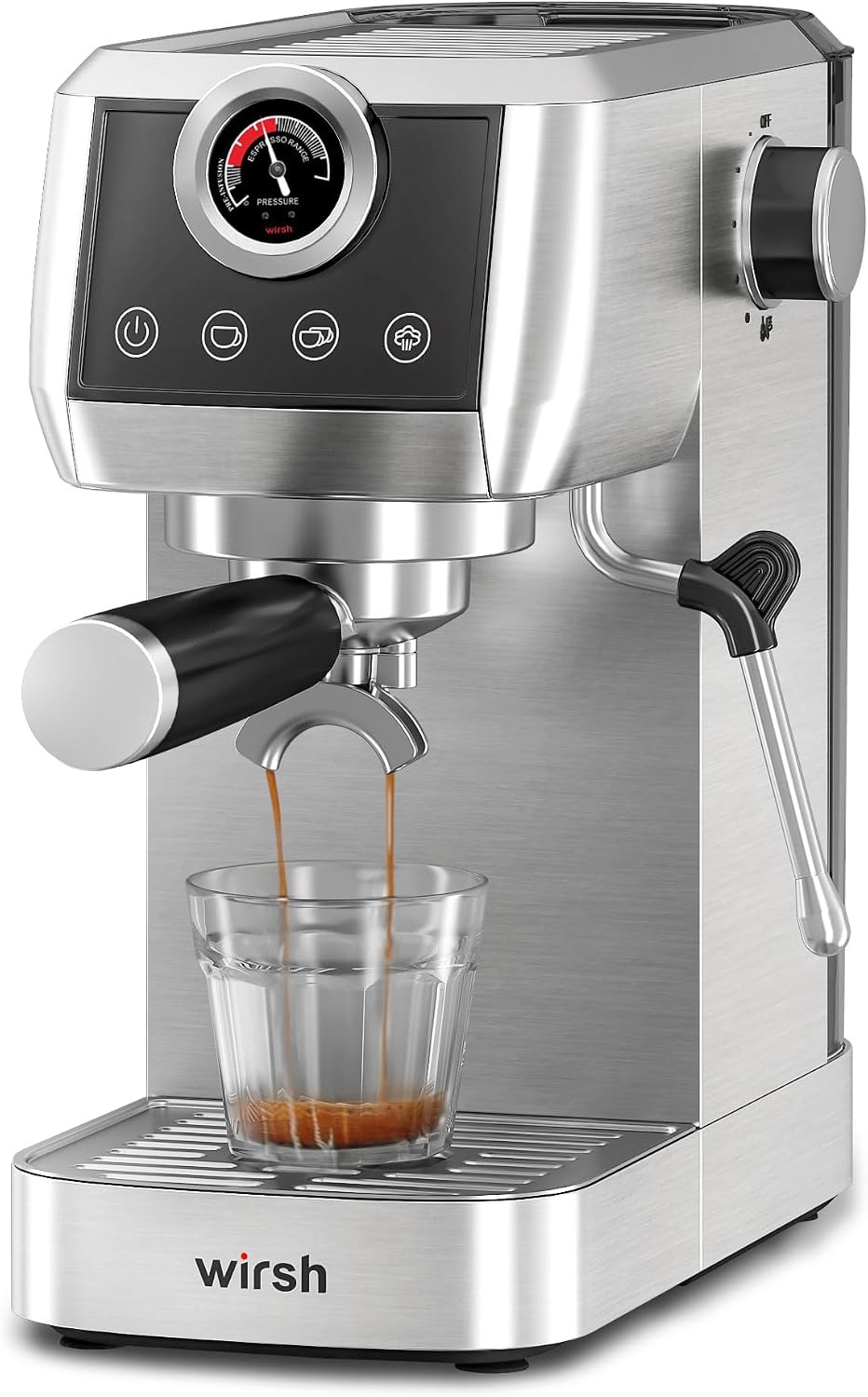 Espresso Machine,20 Bar Semi-Automatic Espresso Maker with Milk Frother
