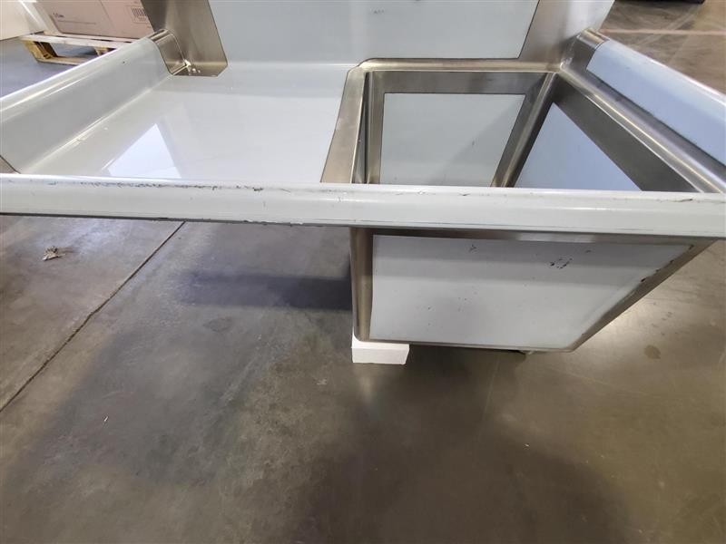 Regency 36 1/2″ One Compartment Commercial Sink – Missing Legs/Drain Basket