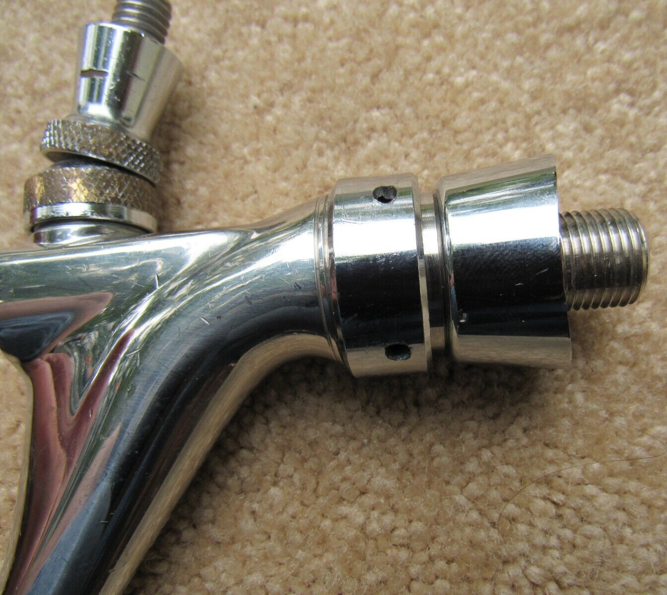 Micro Matic 304 Tap Faucet, Shank, Flange Draft Beer Polished Stainless Steel VG