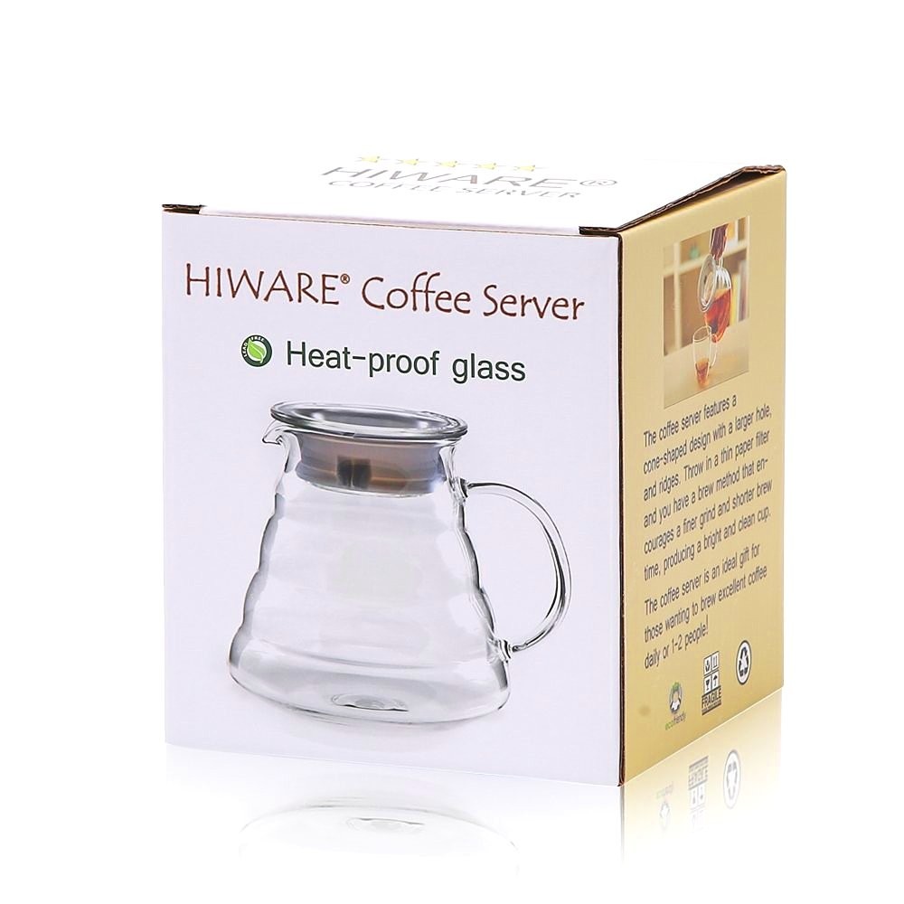 Hiware 600ml Coffee Server, Standard Glass Clear