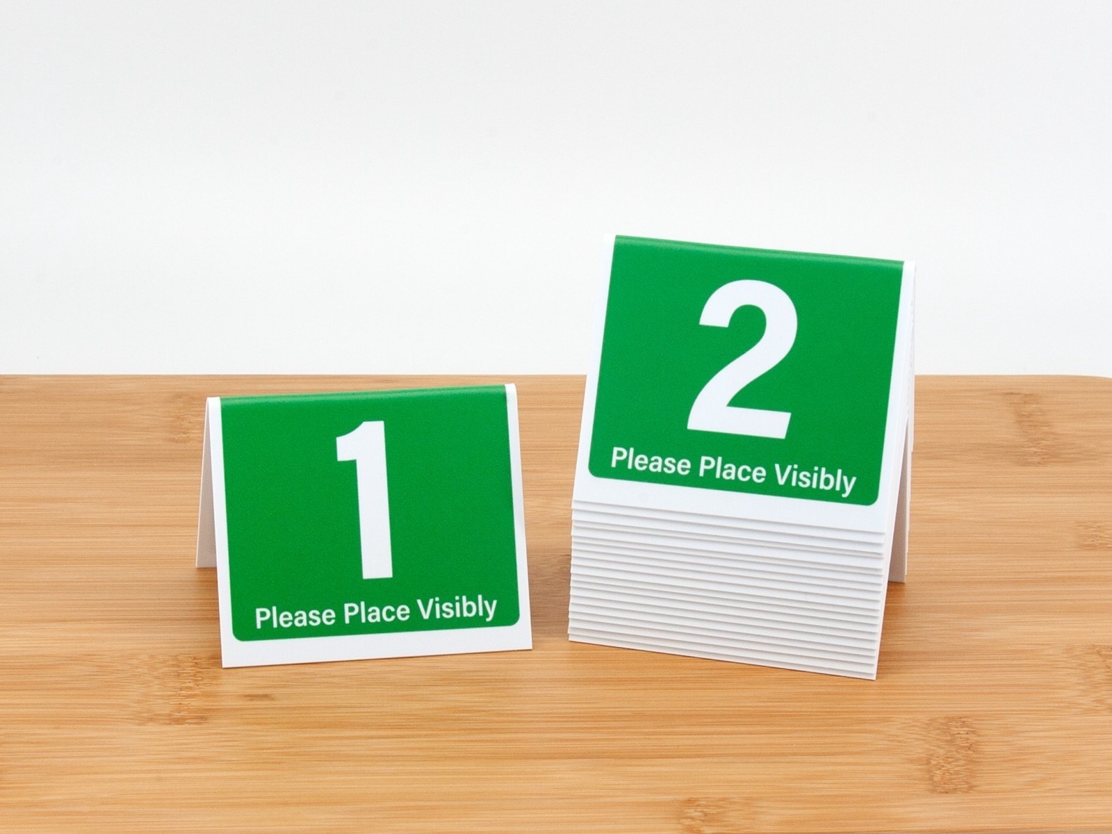 Table Numbers 1-20 – 6 sets, Blue, Red, Green, Orange, Pink, Teal