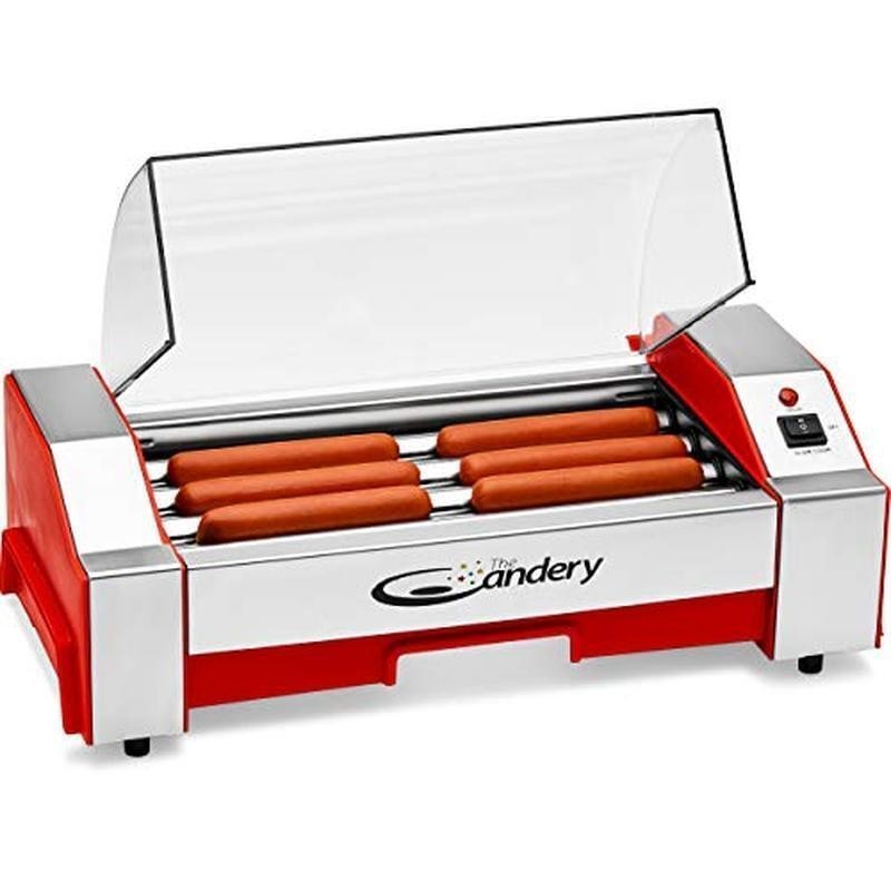 Electric Hot Dog Roller Sausage Grill Cooker Machine Household Children Adults