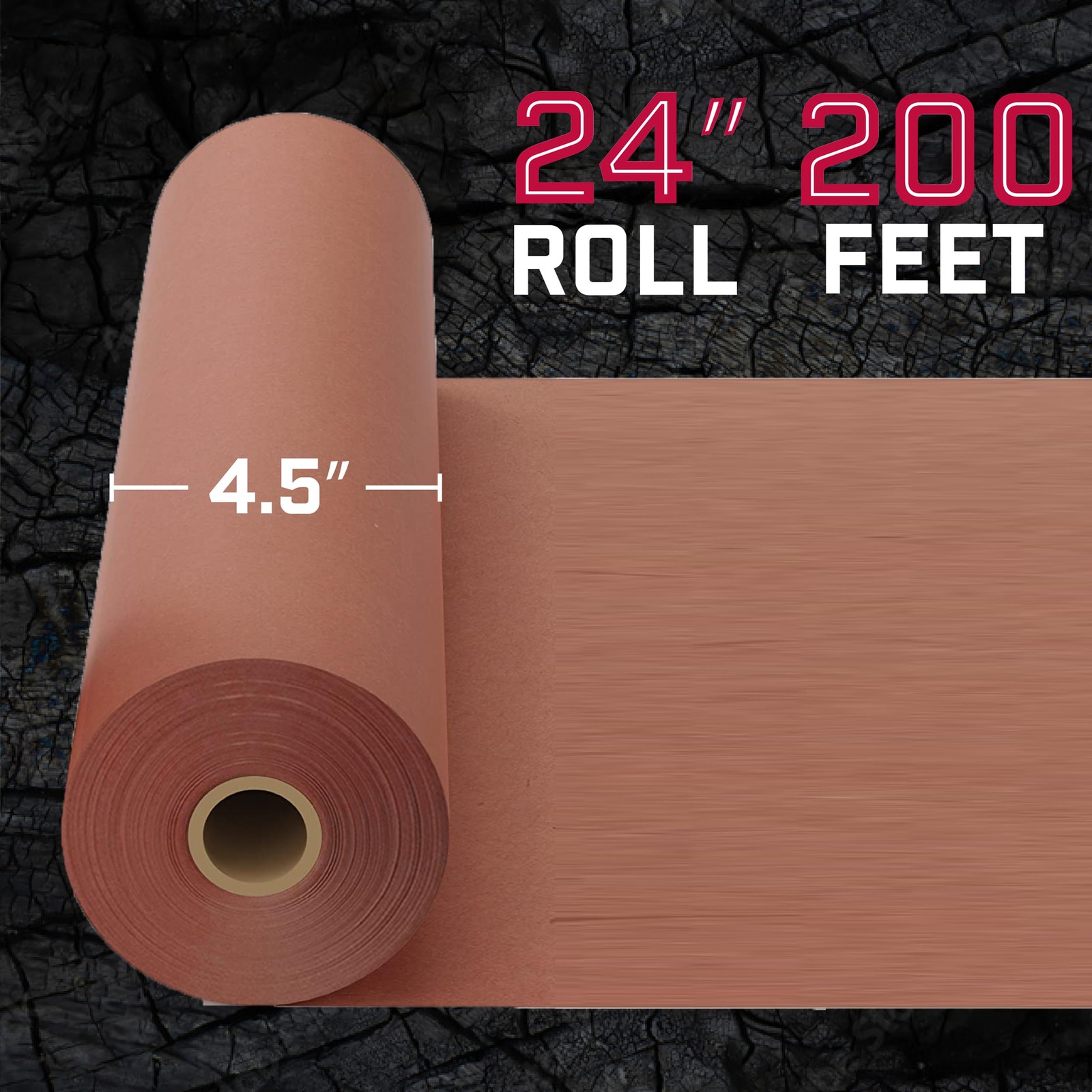 Pink Butcher Paper Roll – 24 Inch x 200 Feet – Food-Grade Peach Butcher Paper…