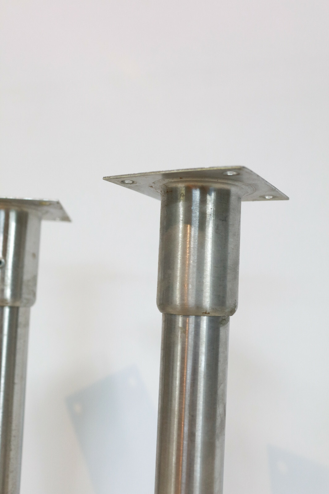 PAIR of CHG Stainless Restaurant Equipment / Table Legs / 16″ Adjustable Height