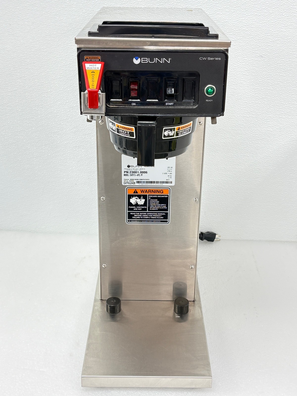 PRE OWNED | BUNN CWTF15-APS / 23001.0006 Automatic Airpot Coffee Brewer – Silver