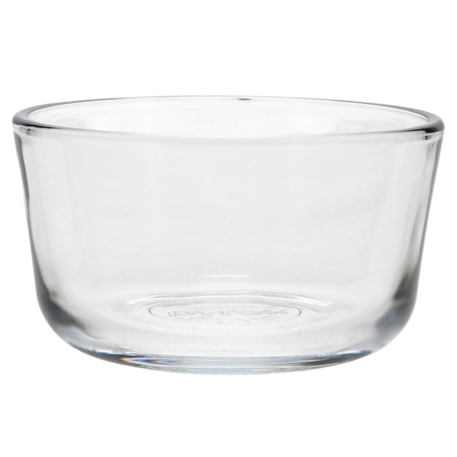 Pyrex (1) 7202 Clear Round Glass Food Storage Bowl & (1) 7202-PC Olive Green Lid