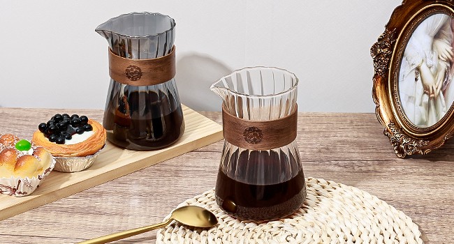 Coffee Carafe, 16oz Small Glass Coffee Server Carafe Pot, Pour Over Coffee
