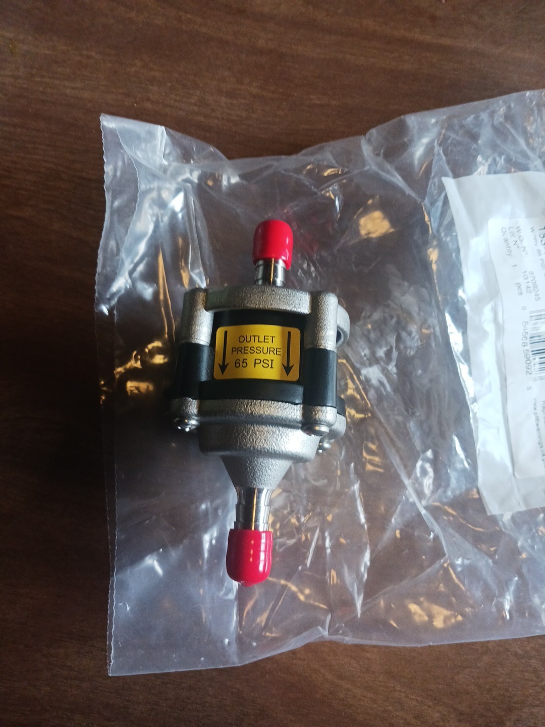 Shurflo 65psi Inline Stainless Water Regulator 183-165-01