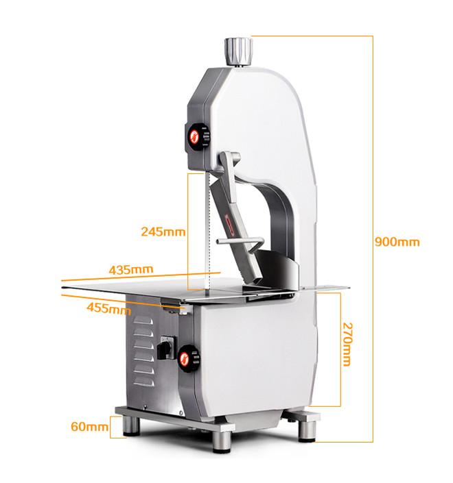 PreAsion Electric Meat Bone Saw Machine Frozen Bone Cutting with Two Blades