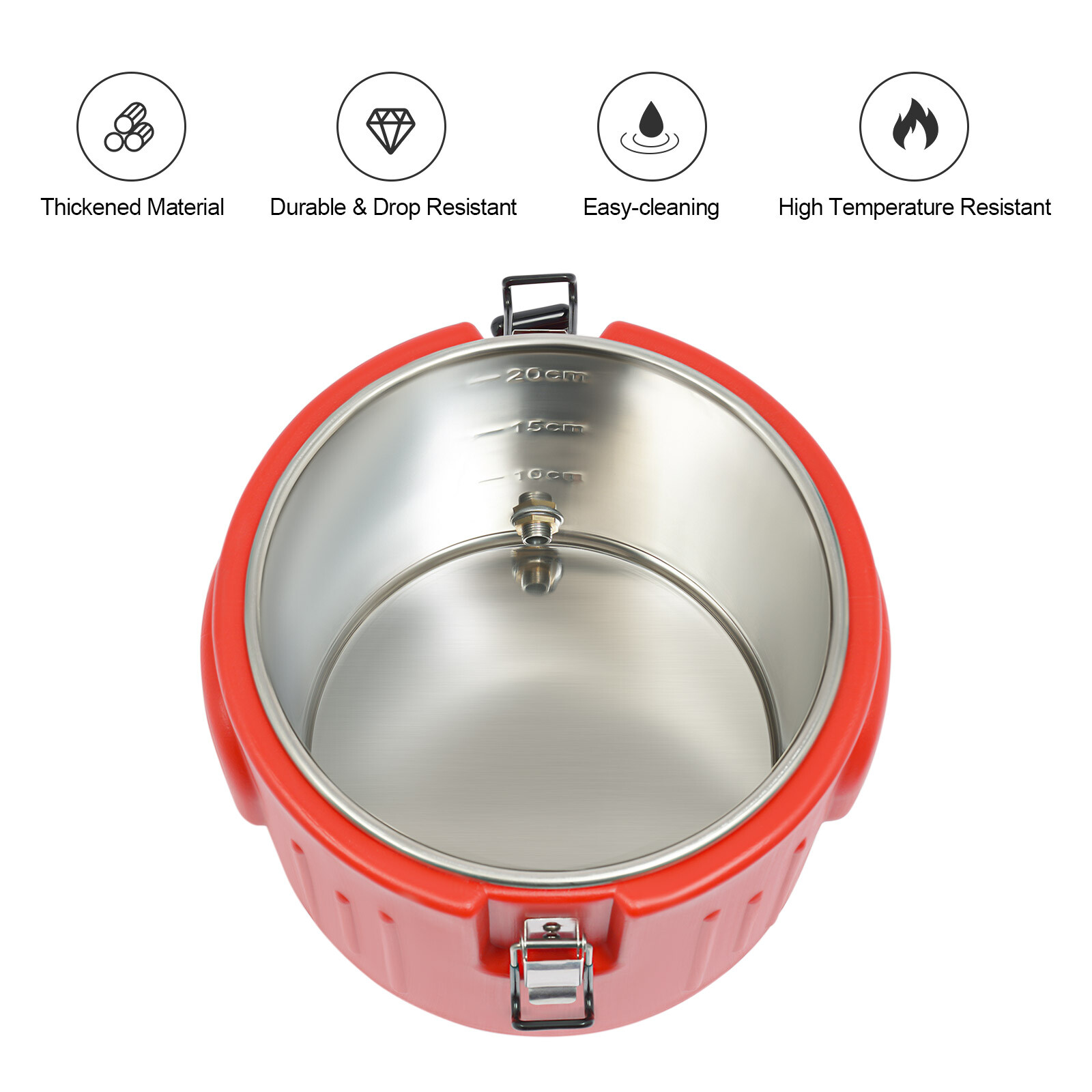 Red Insulated Beverage Containers Insulated Beverage Cooler Insulated Bucket 10L
