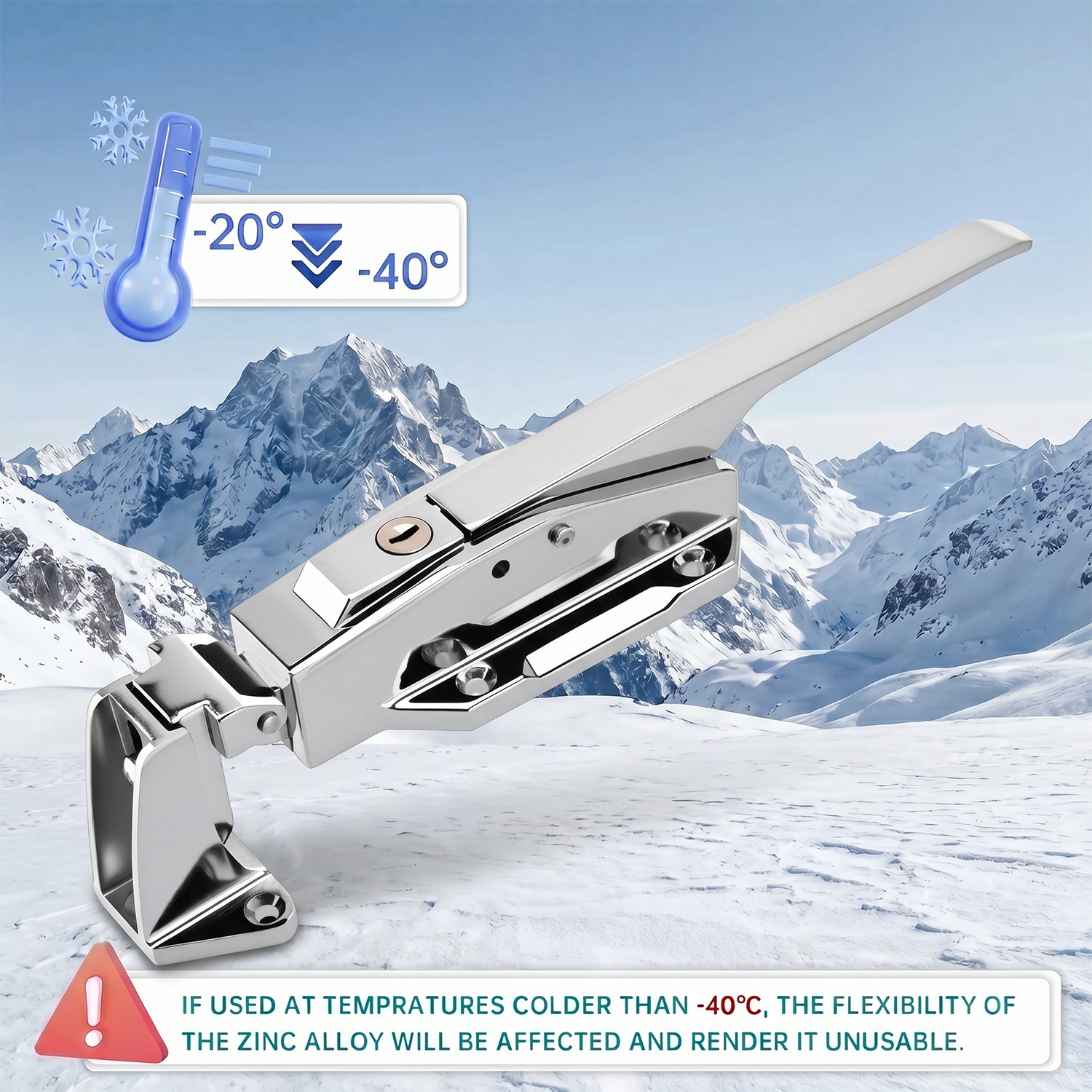 Heavy Duty Walk-In Cooler Door Closer Complete Latch Kit, Freezer Doors Handle U