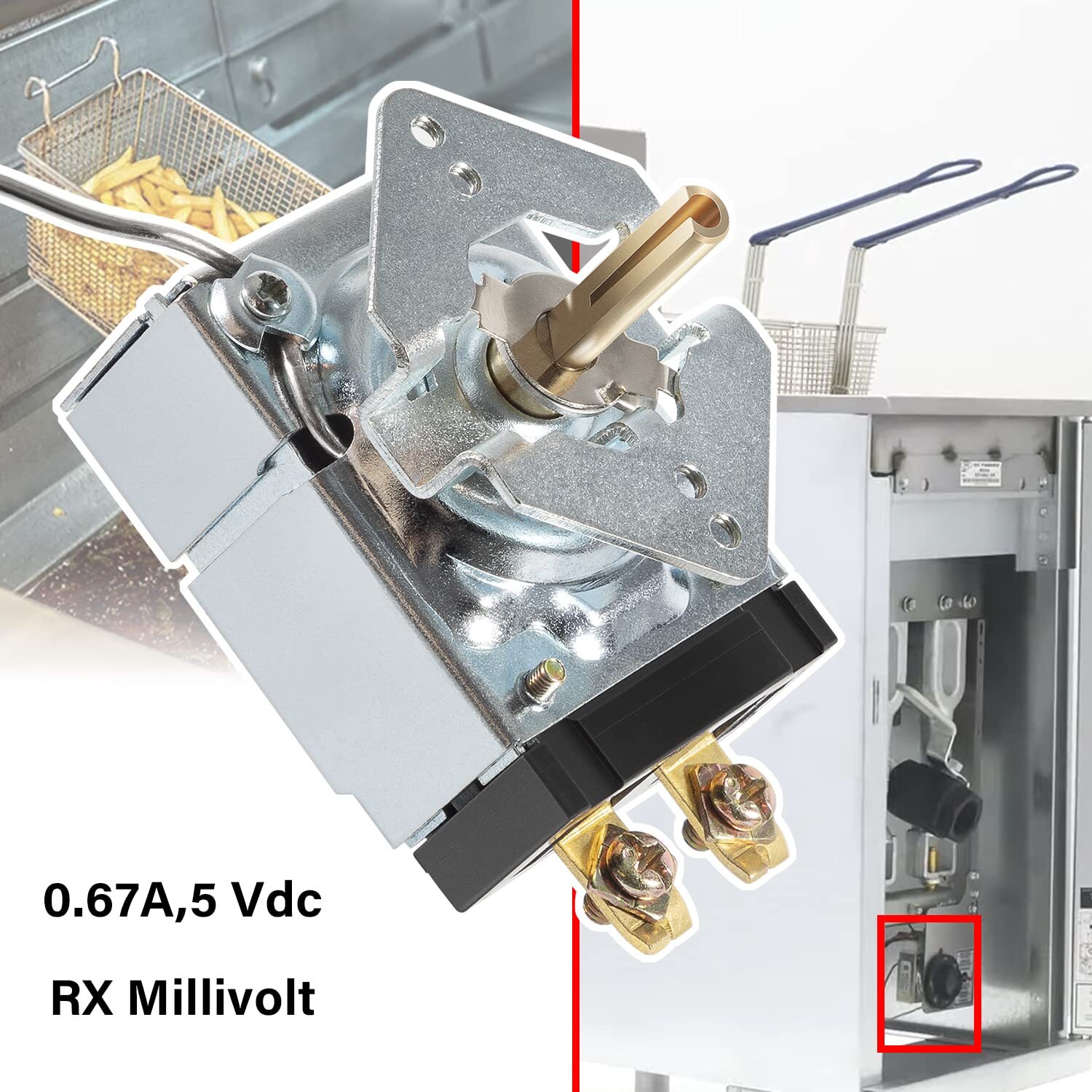 For Imperial Fryer Pitco Dean RX-1-36 Thermostat 200-400F Rx Millivolt 60125401