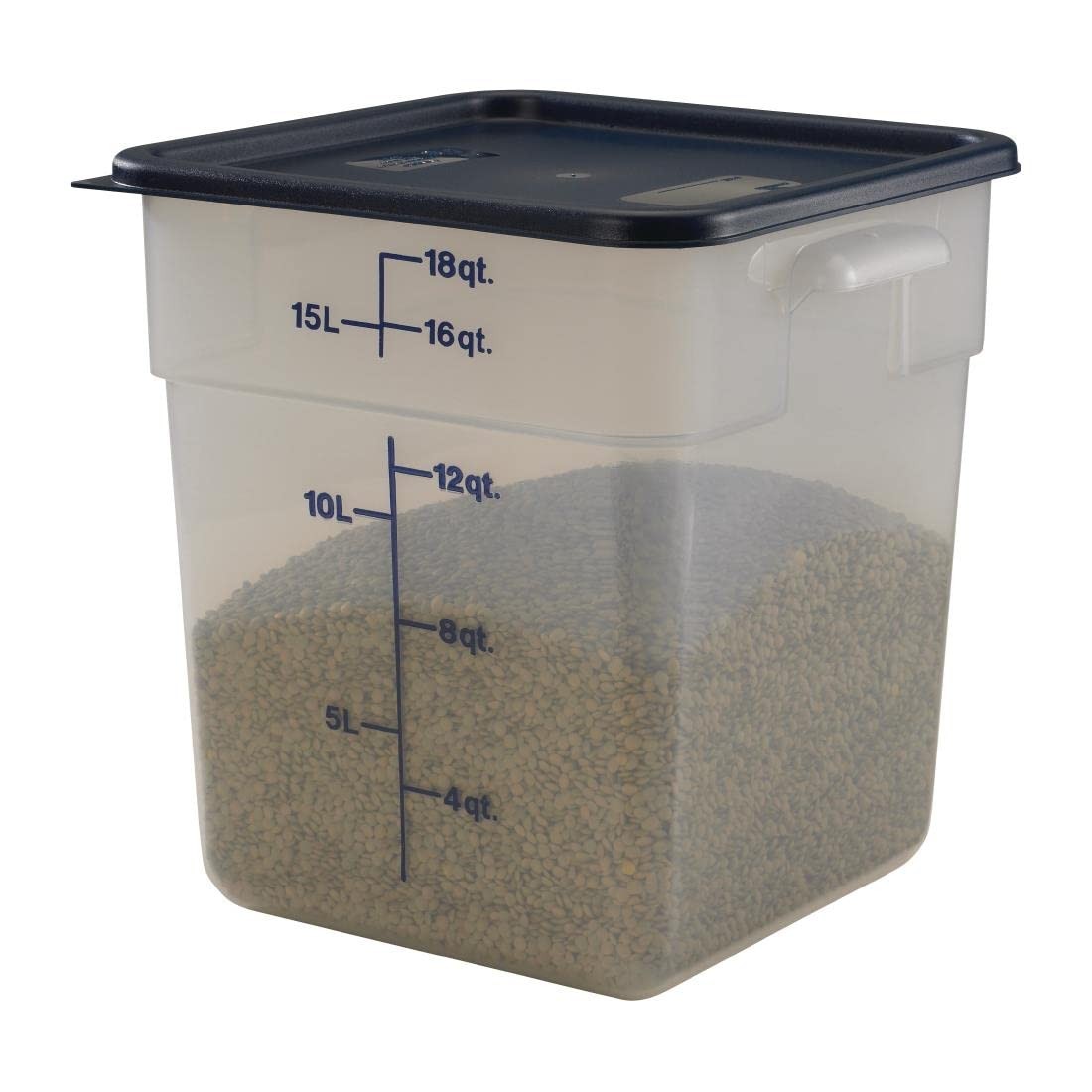 Cambro SFC12453 CamSquares Blue Lid for 12 18 22 Quart Food Storage Containers
