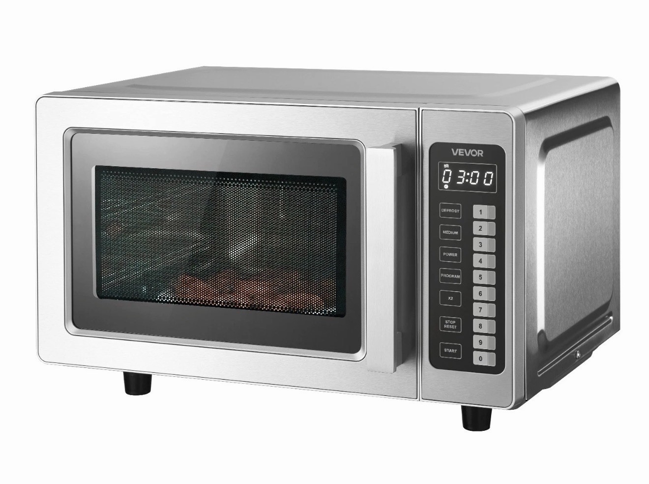 VEVOR Countertop Microwave Oven Commercial Microwave 0.9 cubic-ft 1000W Lock