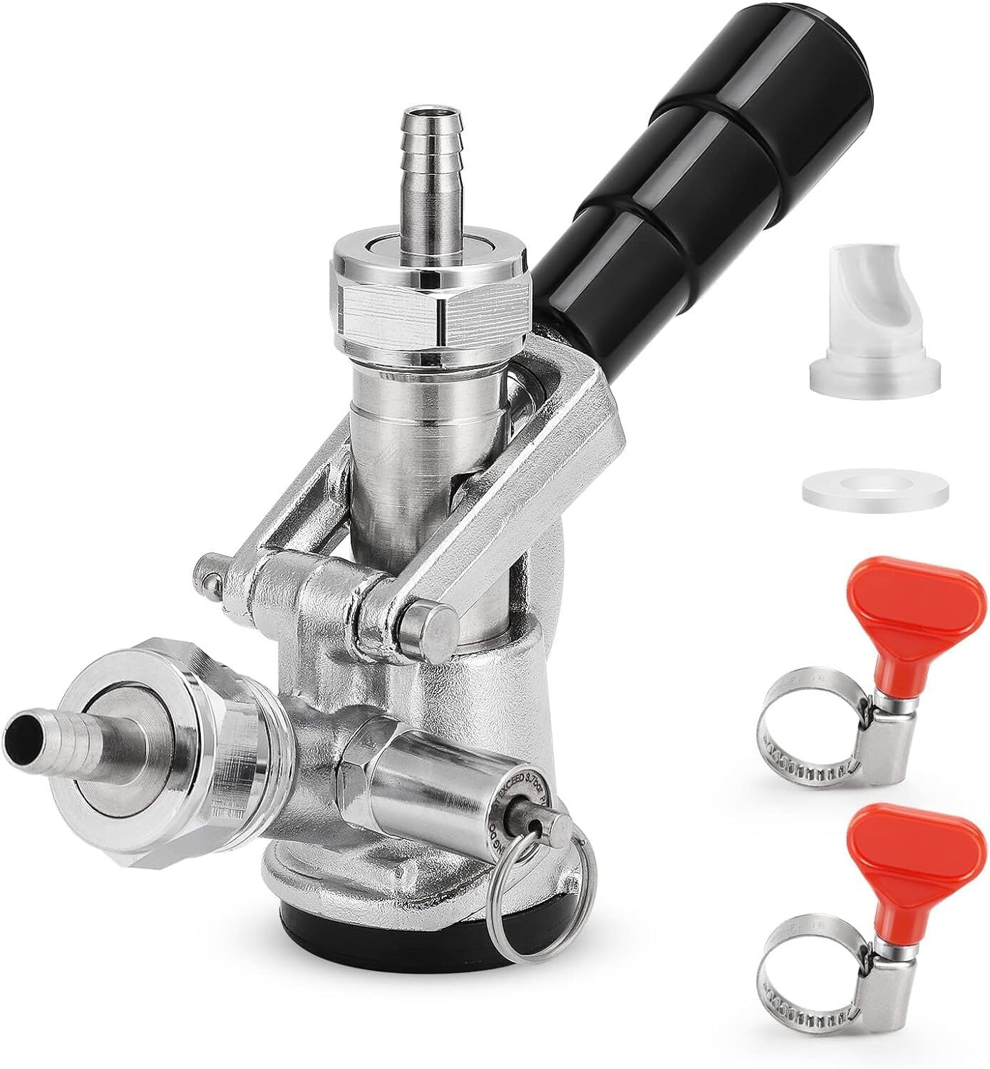Acoplador De Barril Sonda De Acero Inoxidable 304 Grifo Para Barril Con Sist…