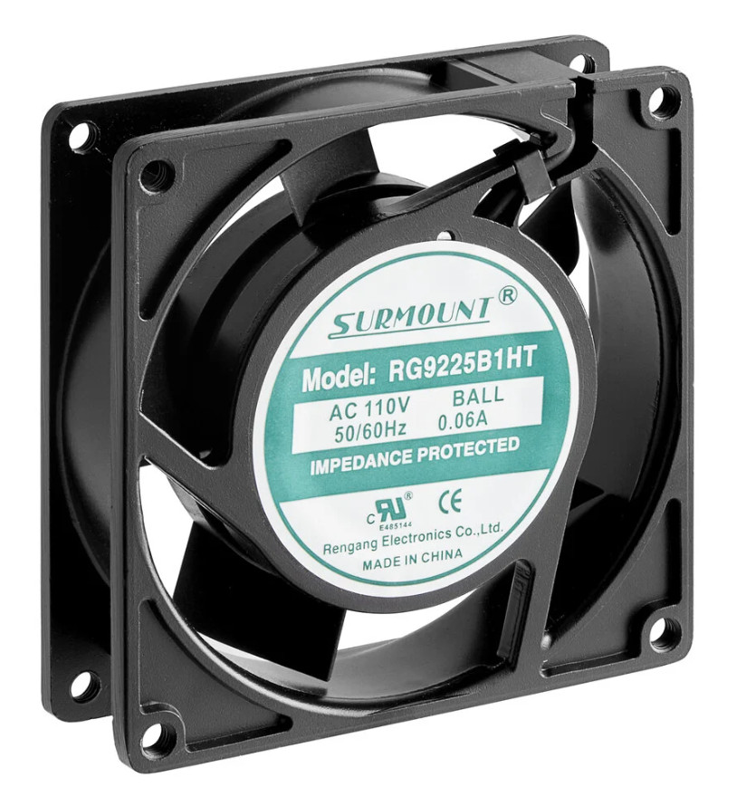Avantco RG9225B1HT Cooling Fan, 110V, 50/60HZ,0.06A, Pizza / Bakery Oven