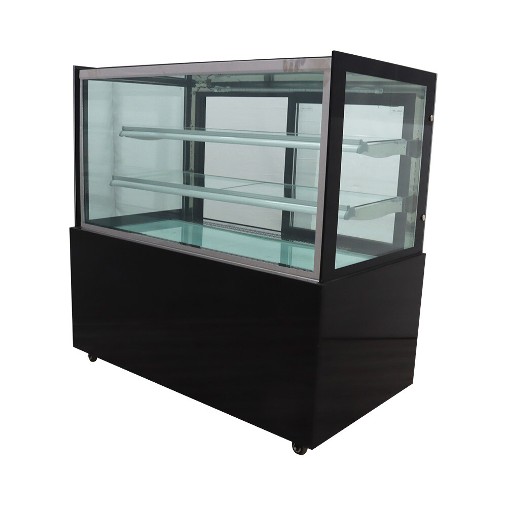 Floor Model Refrigerated Display Case Rear Door Air Cooling Adjustable Rack 220V