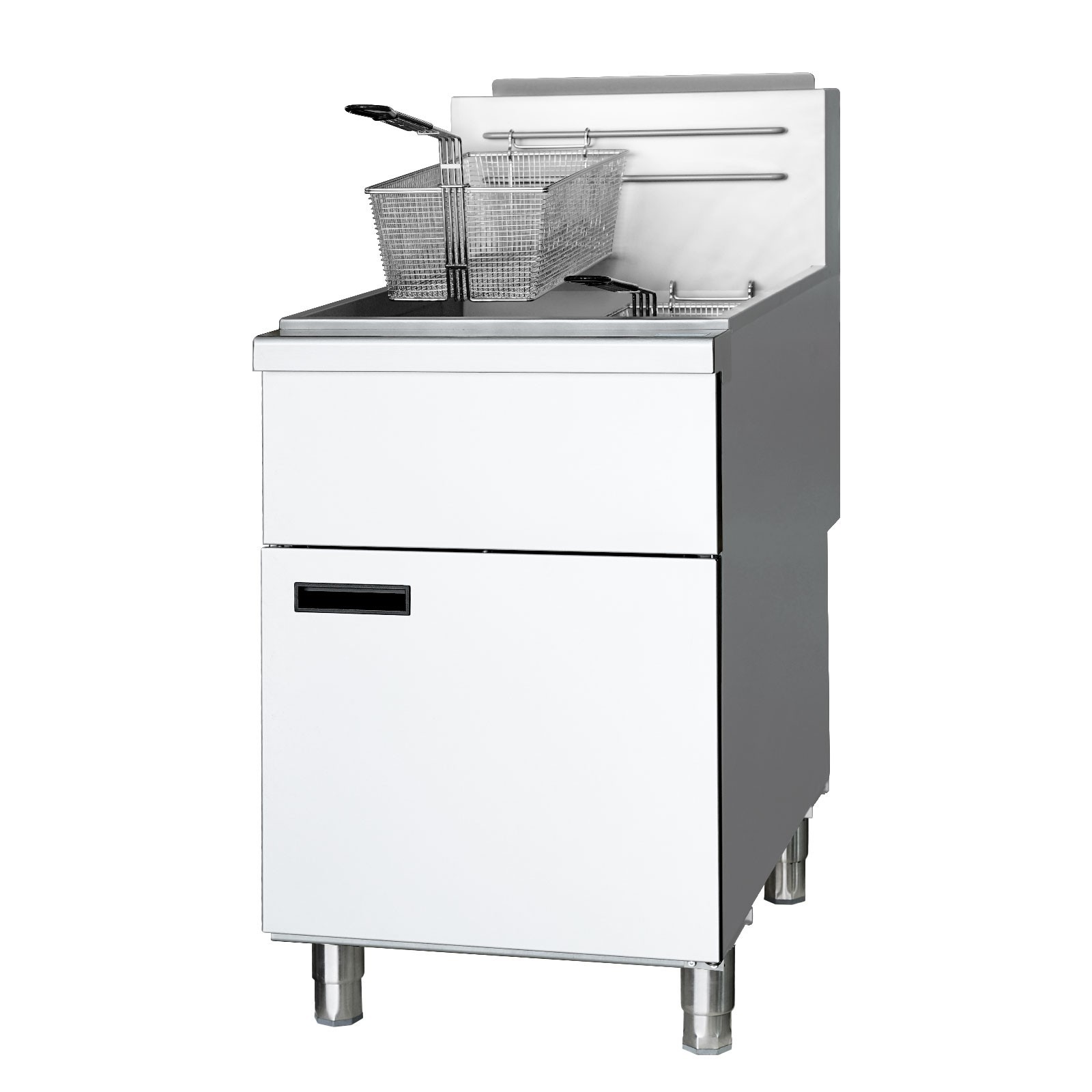 Commercial Deep Fryer 5-Burner Natural Gas Fryer 100 lb 150000 BTU 200°F-400°F