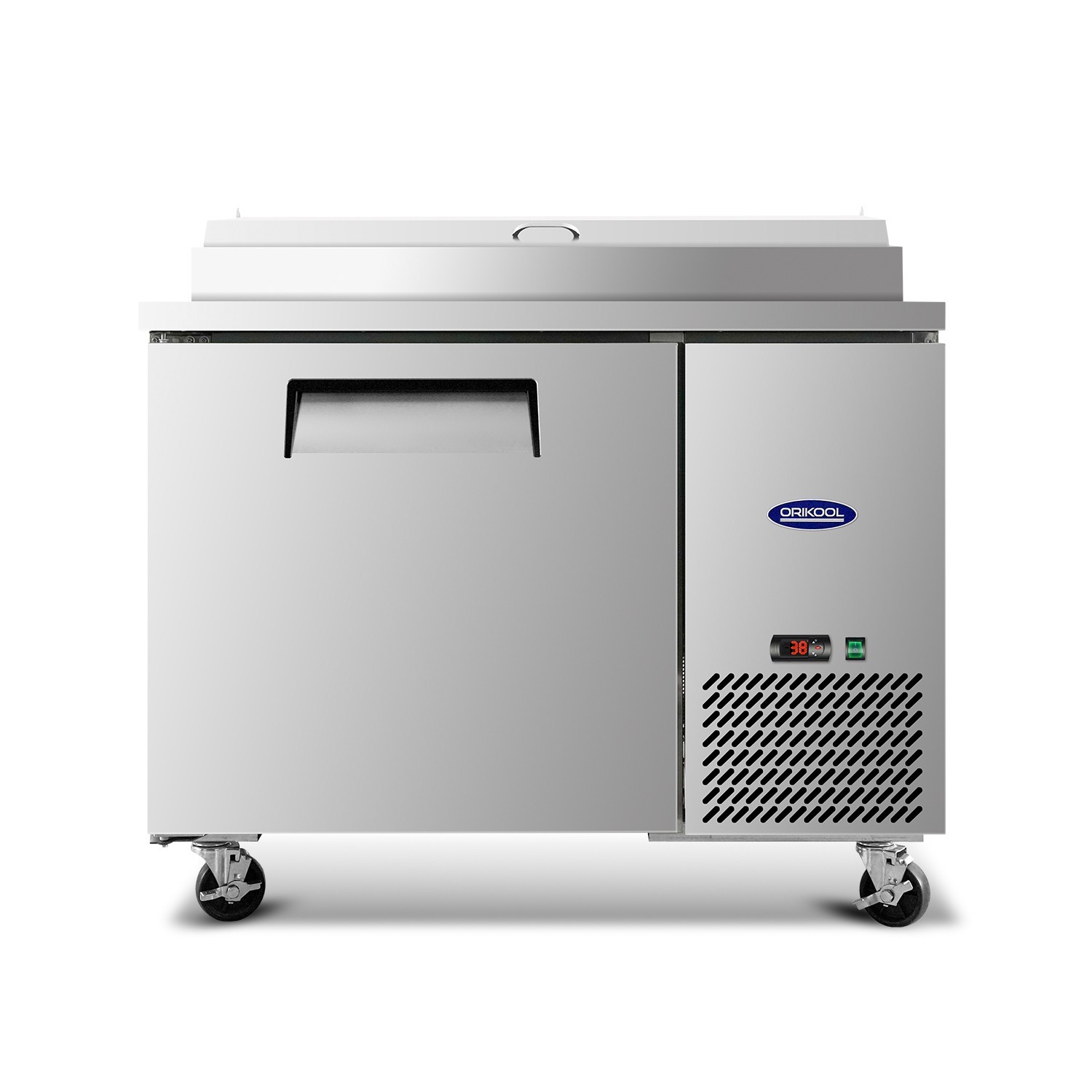 44″Commercial Pizza-Sandwich Prep Table Fridge-All-in-One Prep&Chill Solution