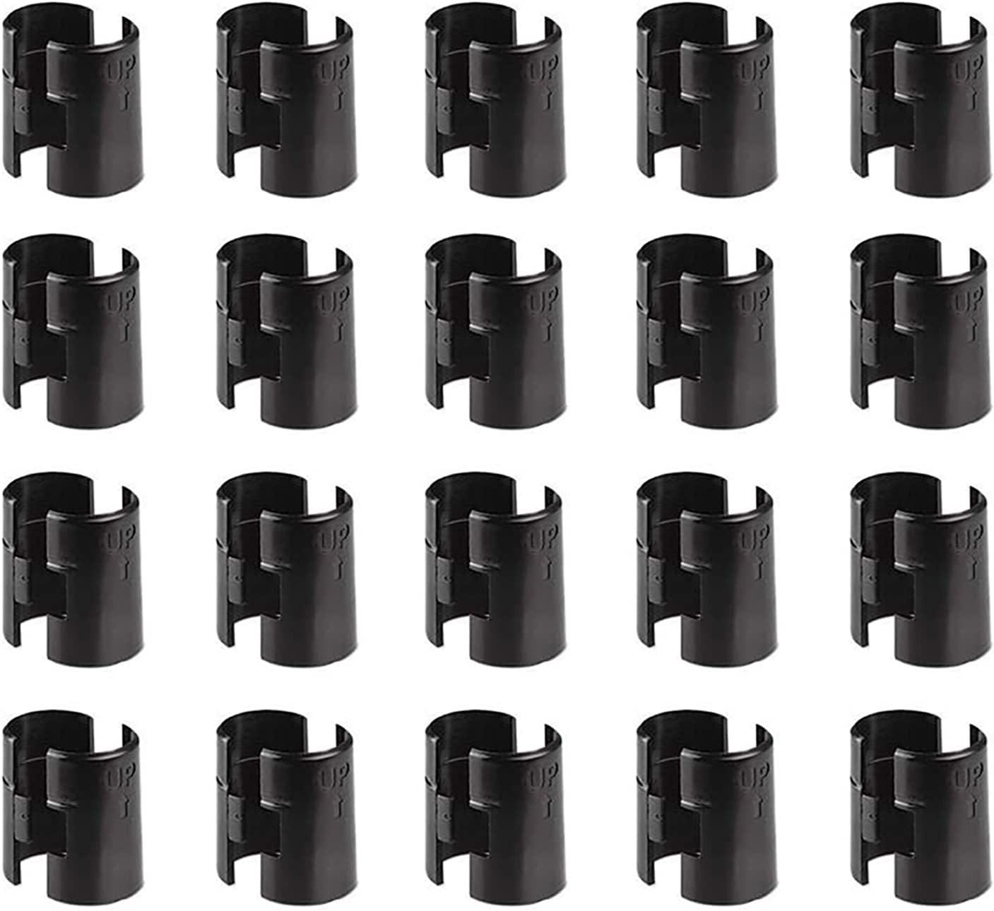 Wire Shelf Clips,40-Packs Shelving Lock Clips for 1″ Post,Black **New Shipping**