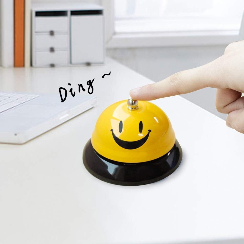 EMDMAK Call Bell, Service Bell (3.35 Inch Diameter) (Yellow)