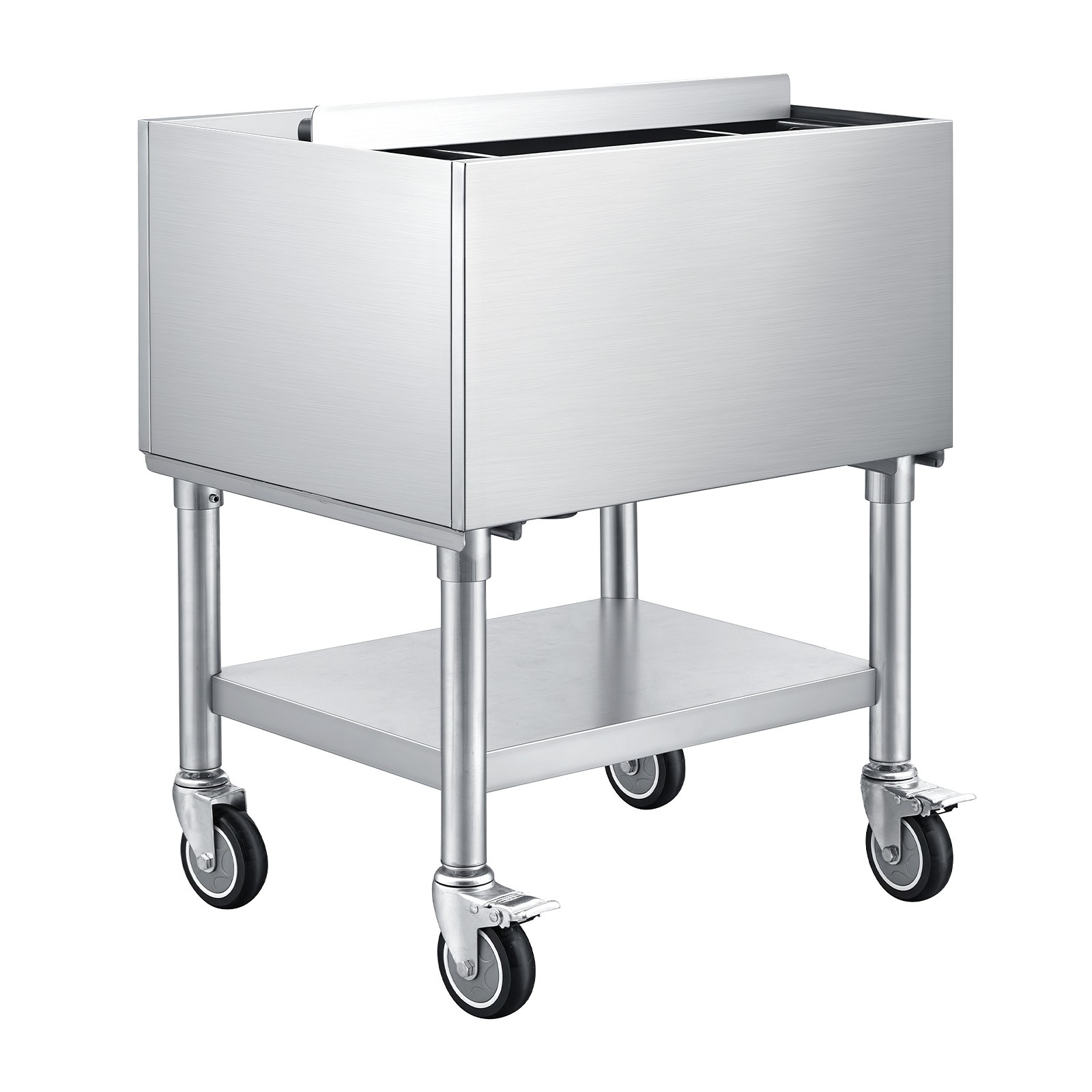 Uimoso 65.1Qt Commercial Ice Bin 24×19 in Underbar Ice Bin With Sliding Lid