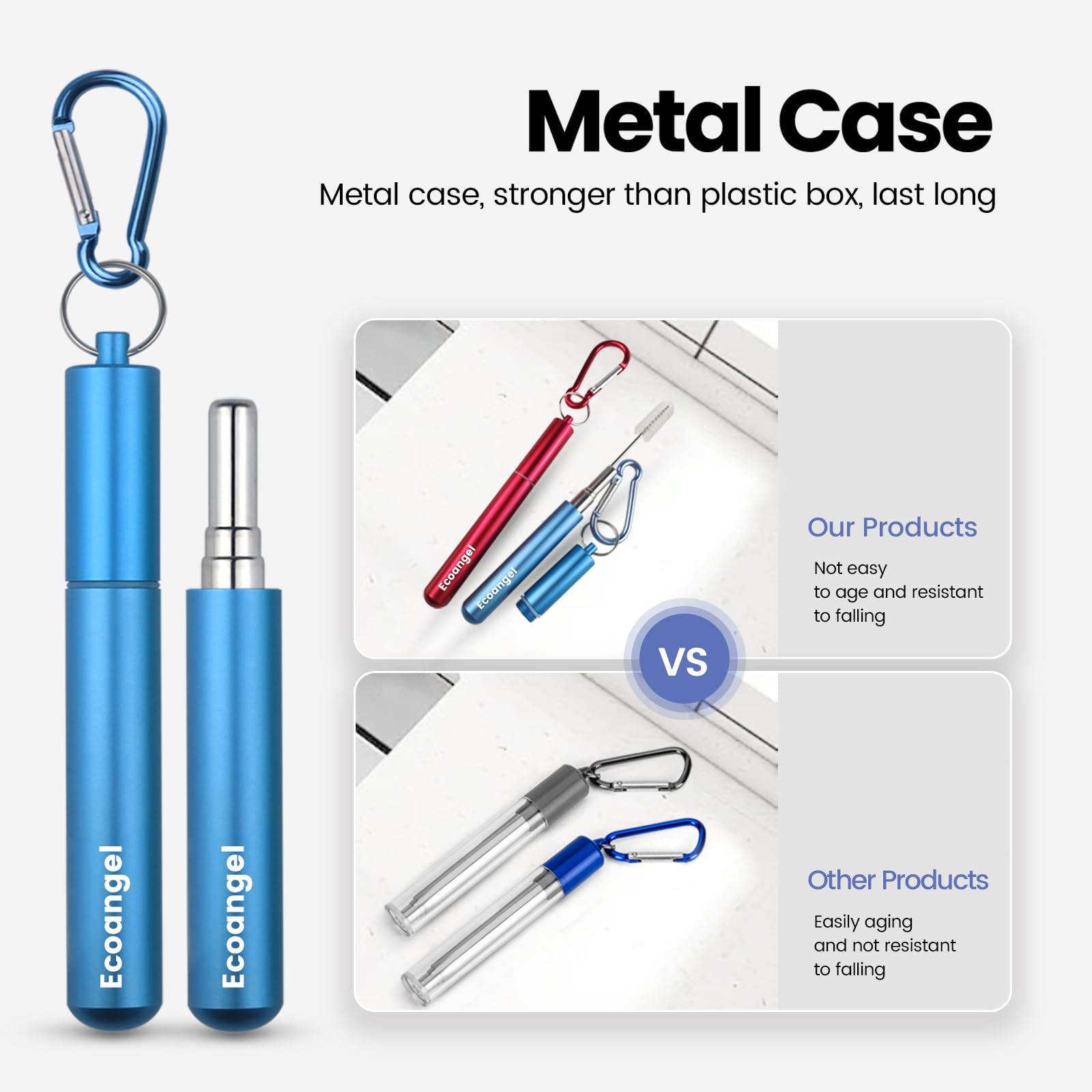 Ecoangel Cruise Ship Essentials,4-Pack small, Silver & blue & red & green