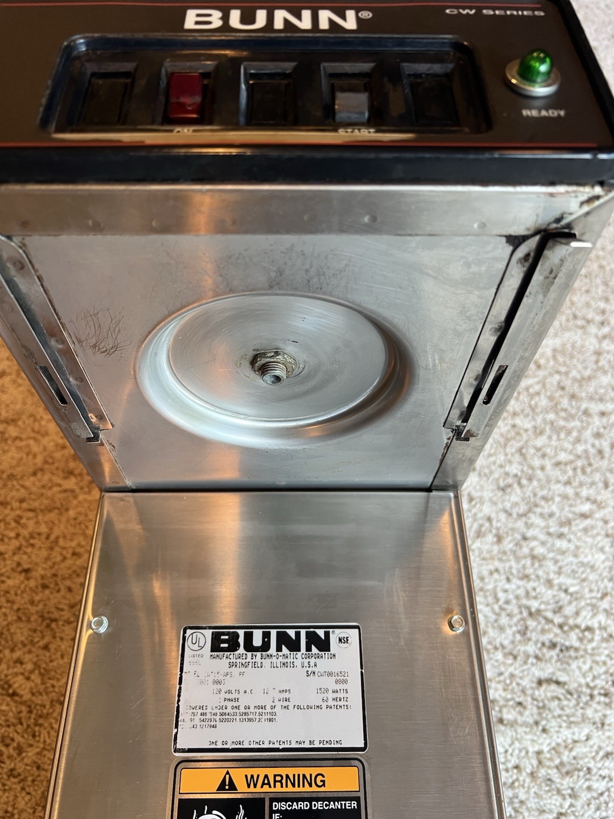 🇺🇸Bunn 23001.0003 CWT15-APS Airpot Brewer Plastic Funnel Flow Control🇺🇸
