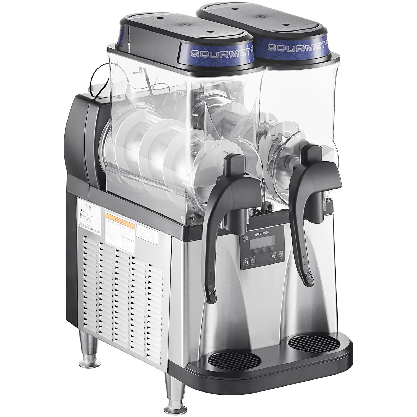 Bunn Black and Stainless Steel Double 3 Gallon Slushy Machine – 120V