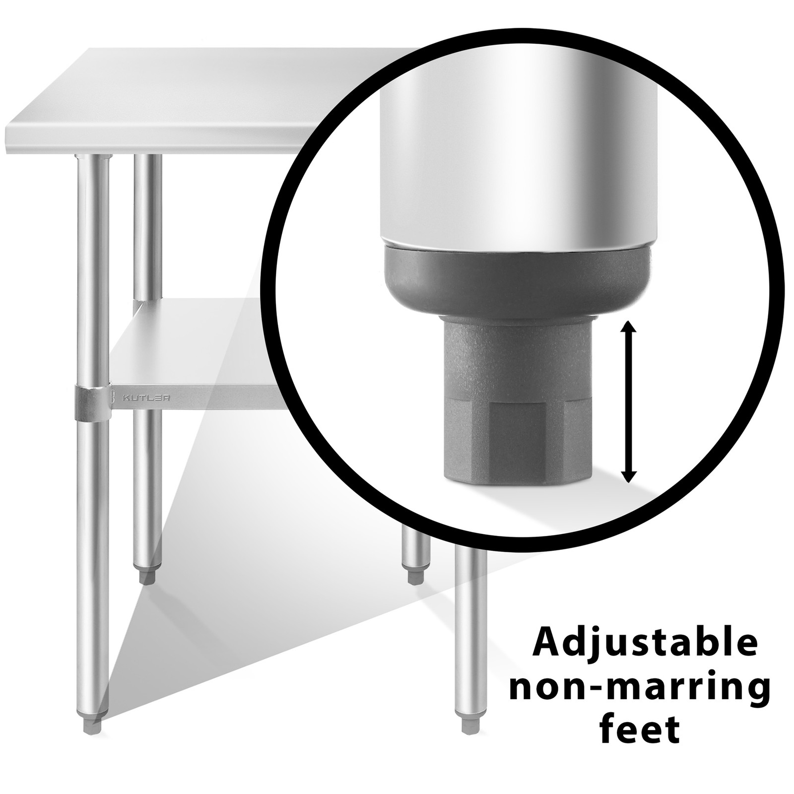 24×30 Stainless Steel Table, NSF Commercial Restaurant Kitchen Prep & Work Table