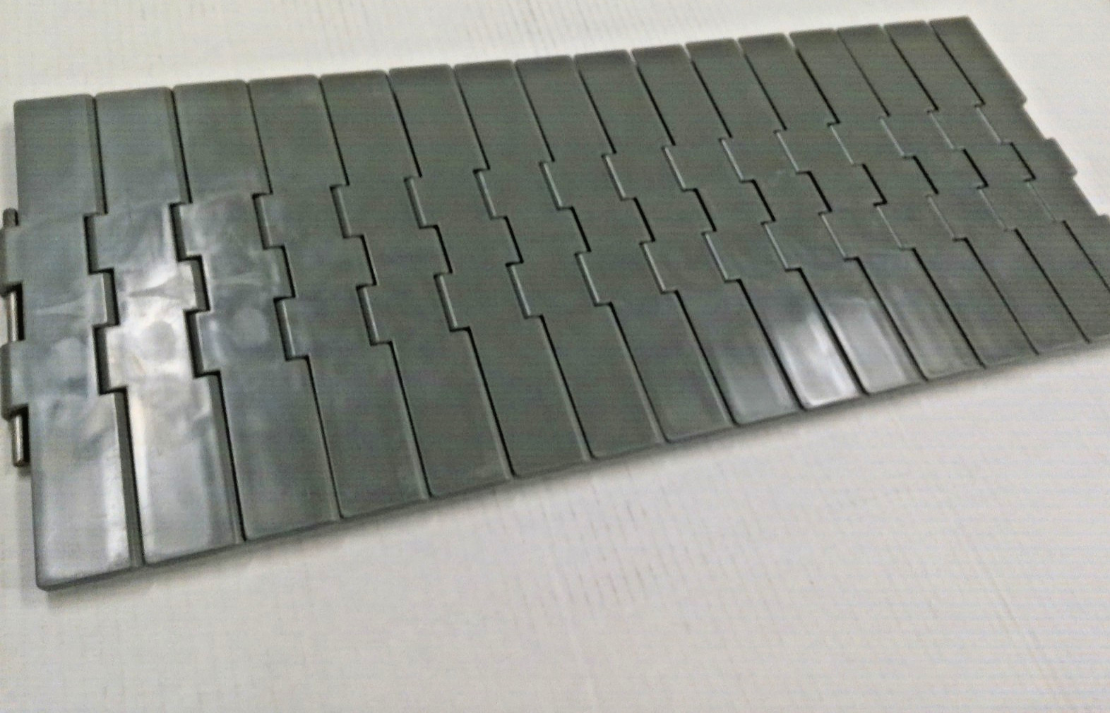 National Conveyor Corp 034-007 Conveyor Assembly, Table Top, Pin-Type, Gray Slat