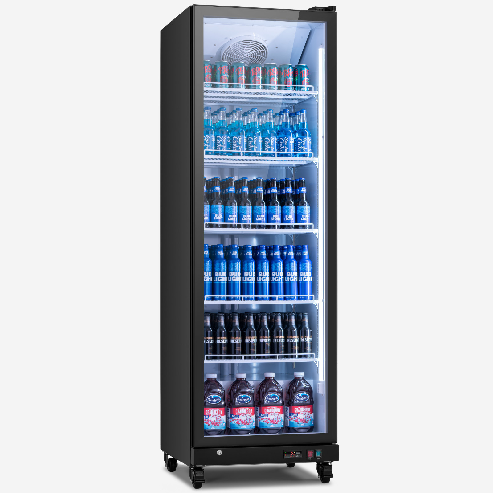 Yeego 17.5Cu.ft Commercial Display Beverage Refrigerator Merchandiser Glass Door