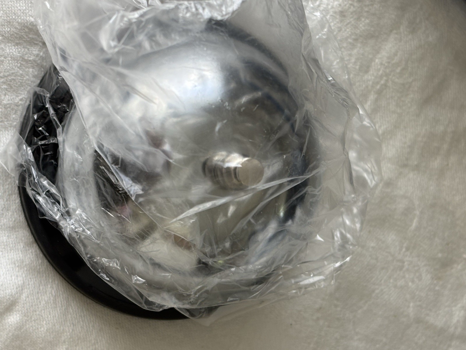 Advantus Call Bell Model CB10000 – Silver/Black Desk Counter Bell – New in Box