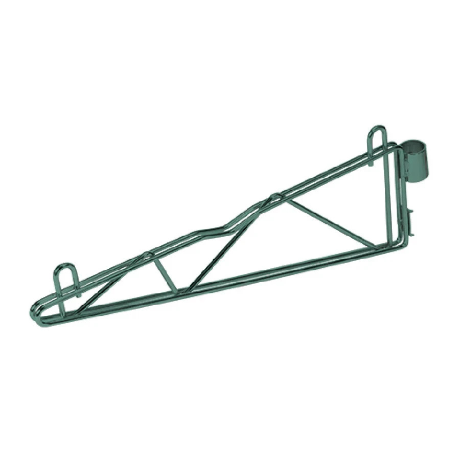 1 PAIR – Quantum CB21P 21 Inch Wall Mount Shelving Bracket Steel Green Epoxy