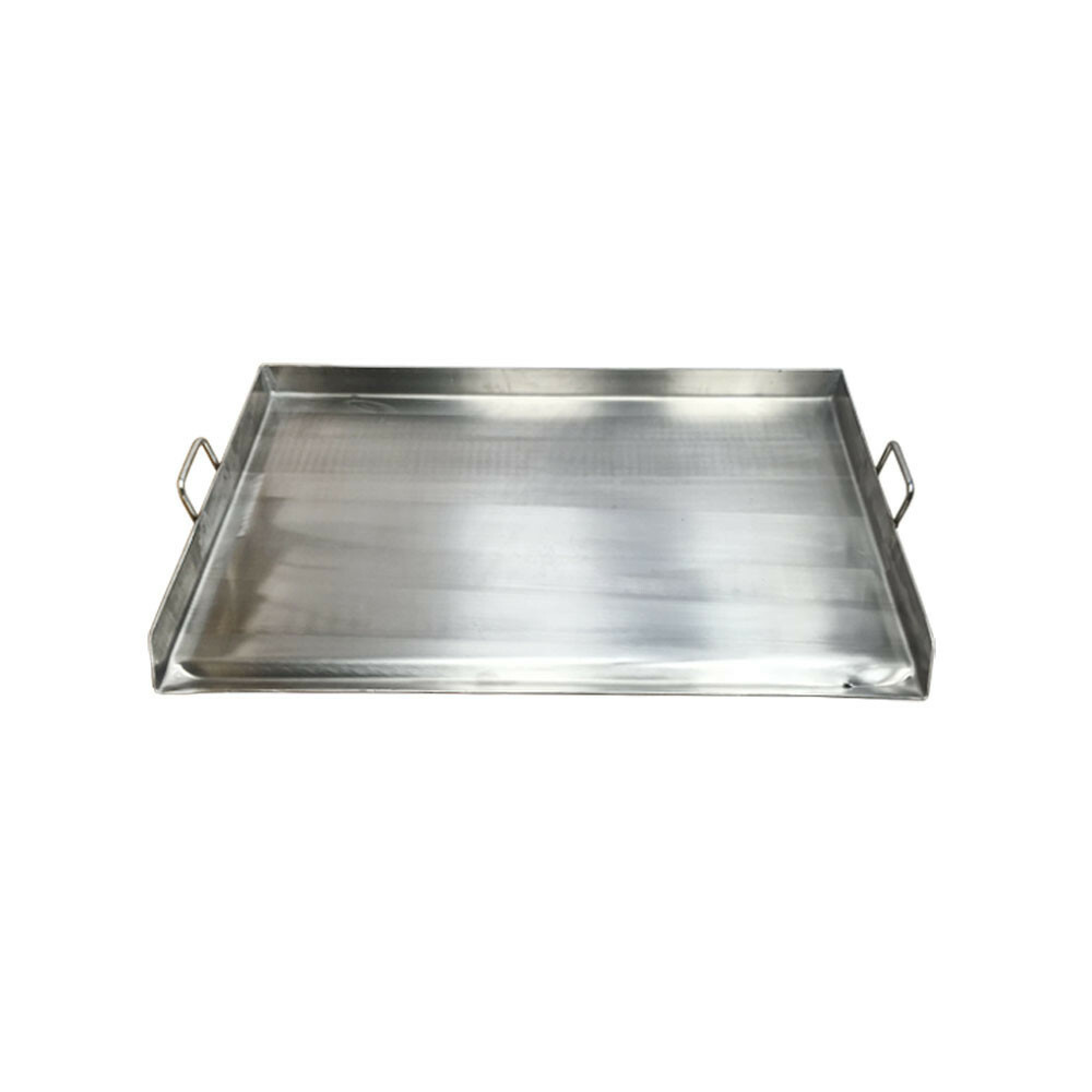 HD 36″ x 20″ Stainless Steel Flat Top TRIPLE Griddle Plancha Extra Rib Bottom