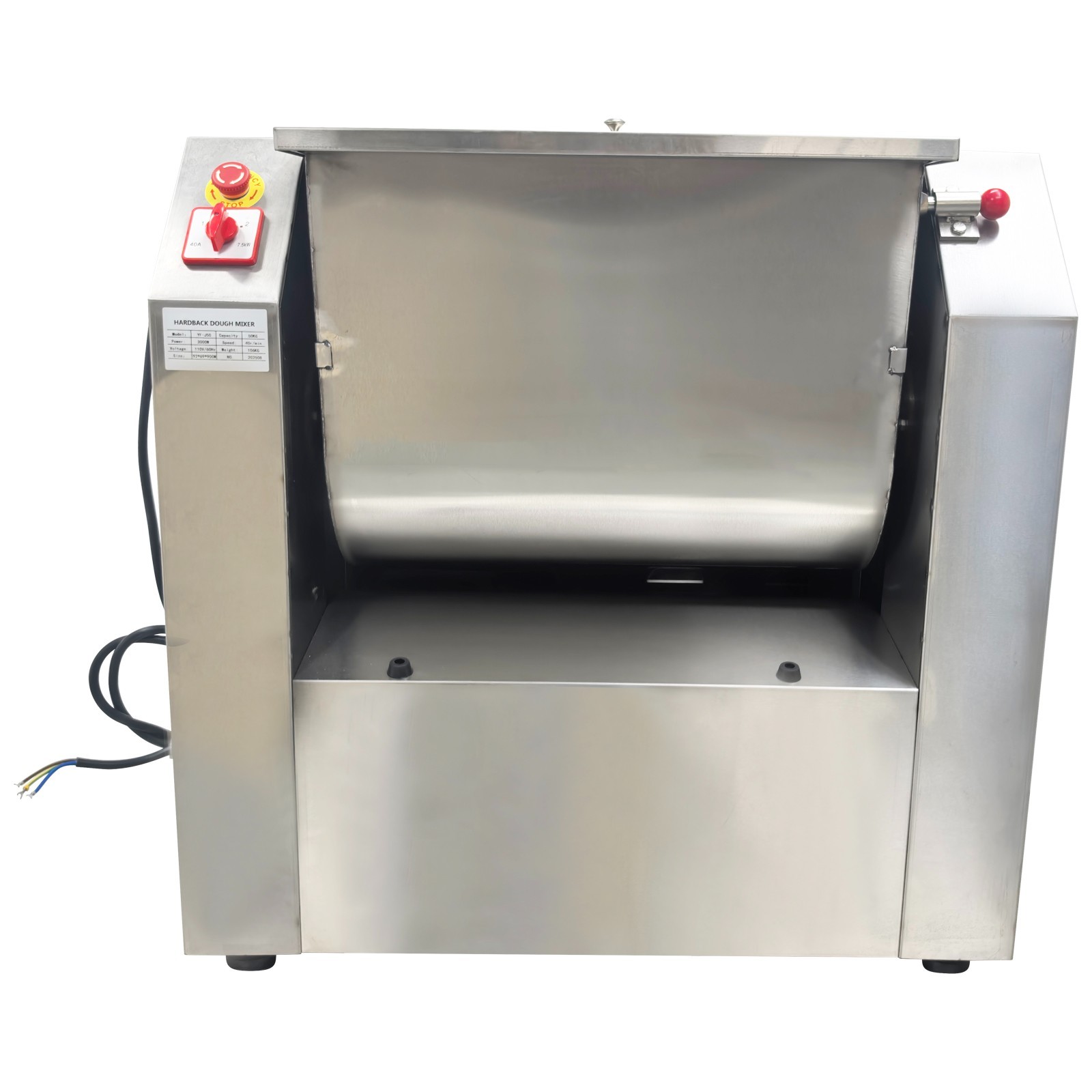 110V Electric Dough Mixer Mixing Machine 50KG/100QT Commercial Kitchen Equipment