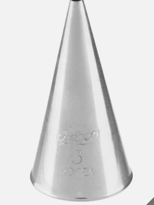 Ateco Pastry Piping Tips, Bulk Pack (2 styles, 50 Each) Lot of 100 Total Tips