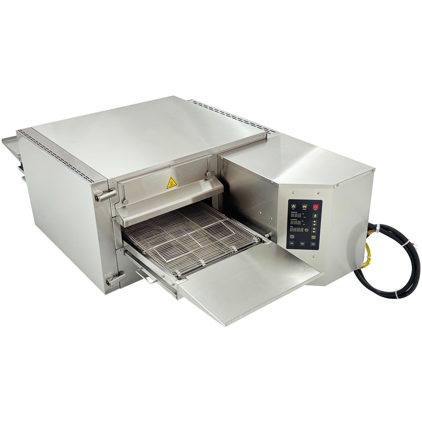 220V 1PH Electric Countertop Conveyor Pizza Oven Commercial Baking 15″ 9kW
