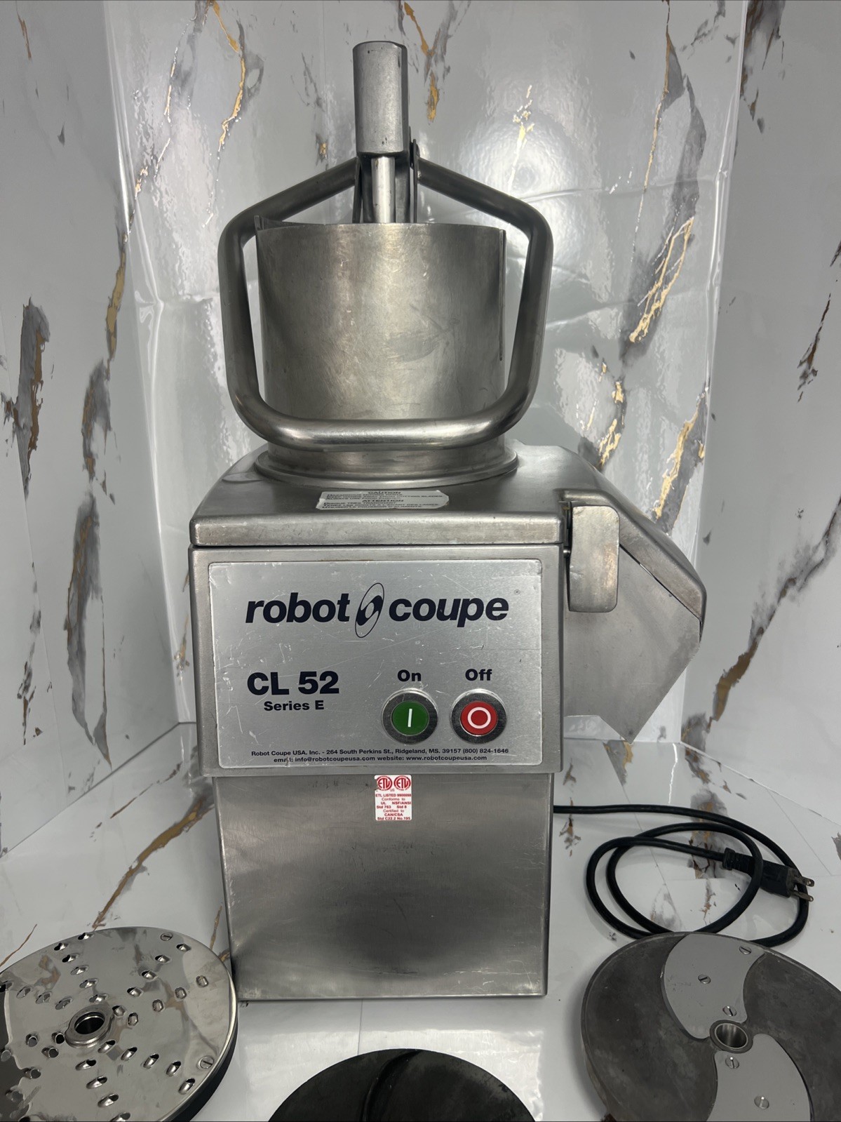Robot Coupe CL 52 E Series E Continuous Feed Vegetable / Food Processor W/ Discs