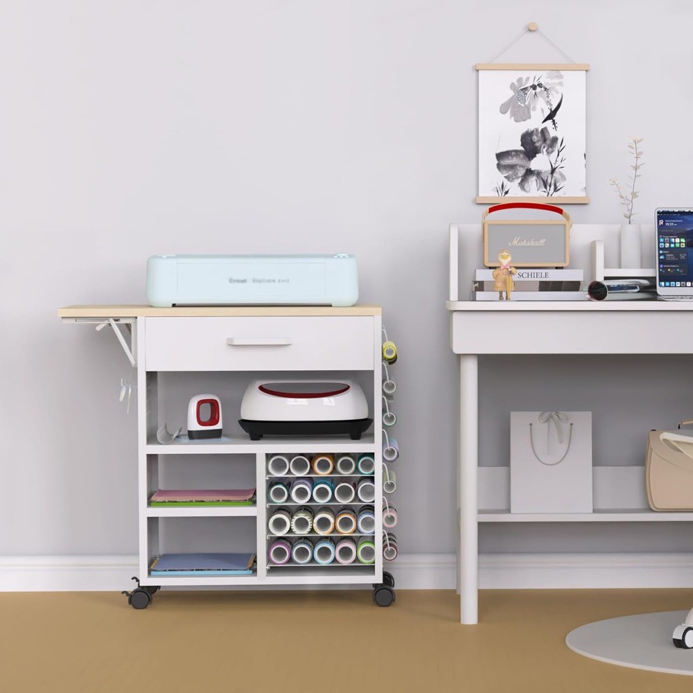 Heavy-duty manual cart with drawers and adjustable shelves