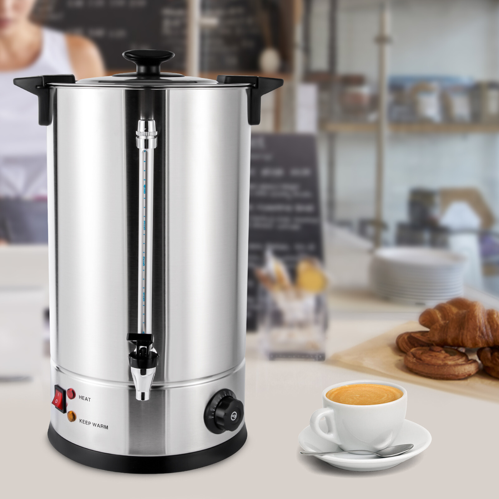 15L Large Coffee Urn Machine Maker Big Office Commercial Dispenser Hot Water